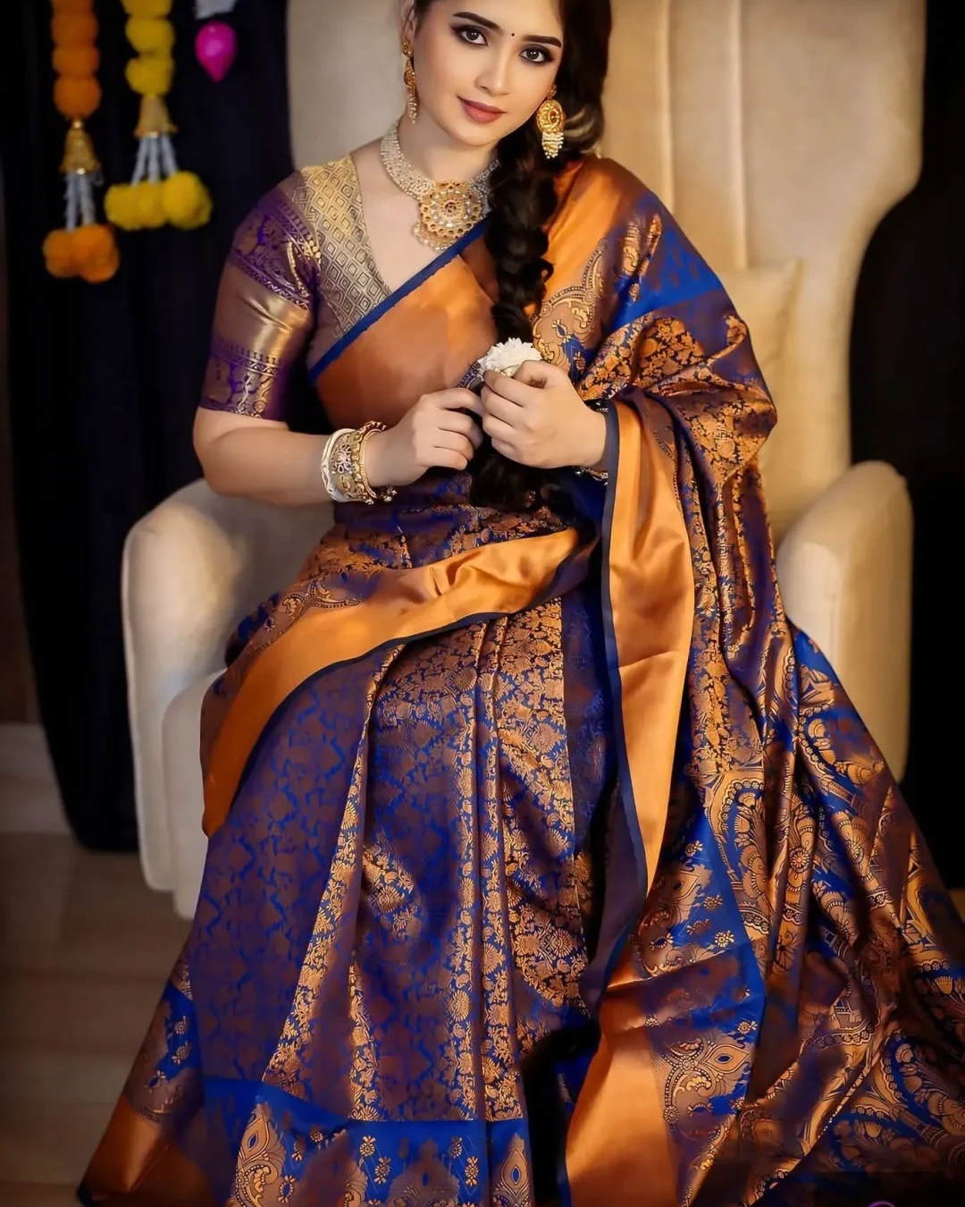 Royal Kanji Silk Katan Saree - Signature Heritage Edition