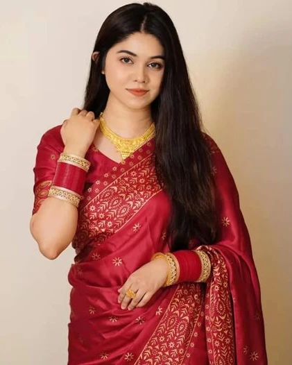 Radiant Japanese Soft Silk Screen-Print Shari