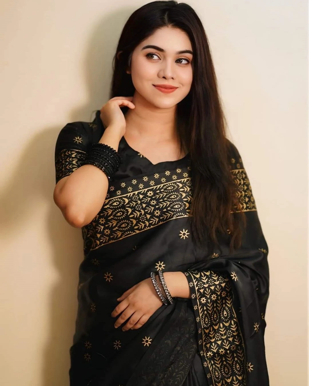 Radiant Japanese Soft Silk Screen-Print Shari