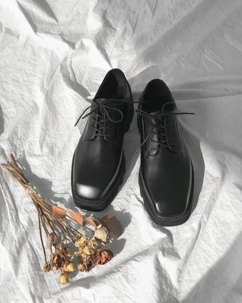 Men’s Casual Chunky Sole Leather Loafers – Modern Urban Edition