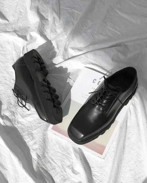 Men’s Casual Chunky Sole Leather Loafers – Modern Urban Edition