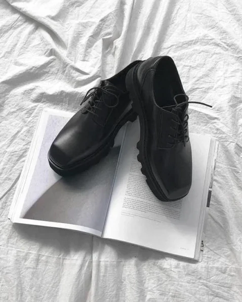 Men’s Casual Chunky Sole Leather Loafers – Modern Urban Edition