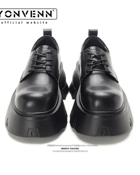 Men’s Premium 7CM Height Increasing Leather Loafers – Elite Business Edition