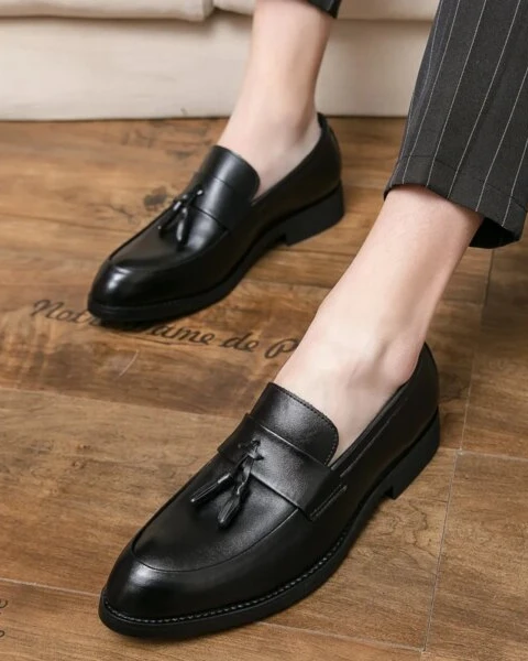 Men’s Premium Breathable Leather Loafers – Business Casual Edition