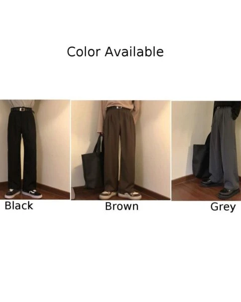 Premium Men’s Vintage Solid Suit Pants