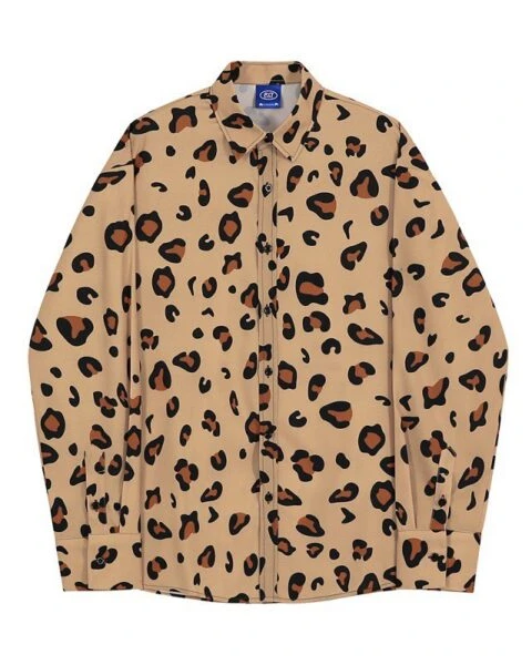 Premium Men’s Leopard Print Streetwear Shirt