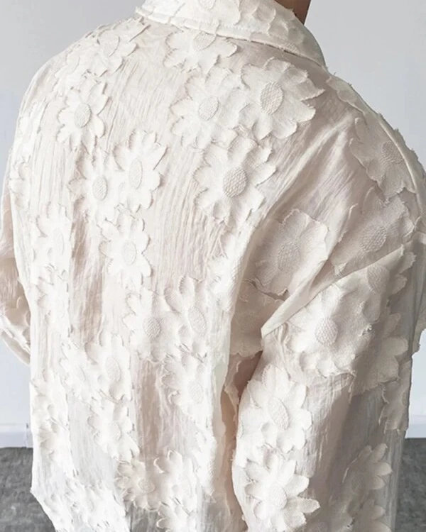 Premium Solid Color Embroidery Casual Shirt