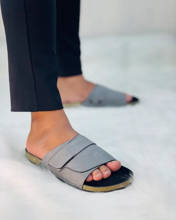 CloudSoft Velcro Slide – Silver