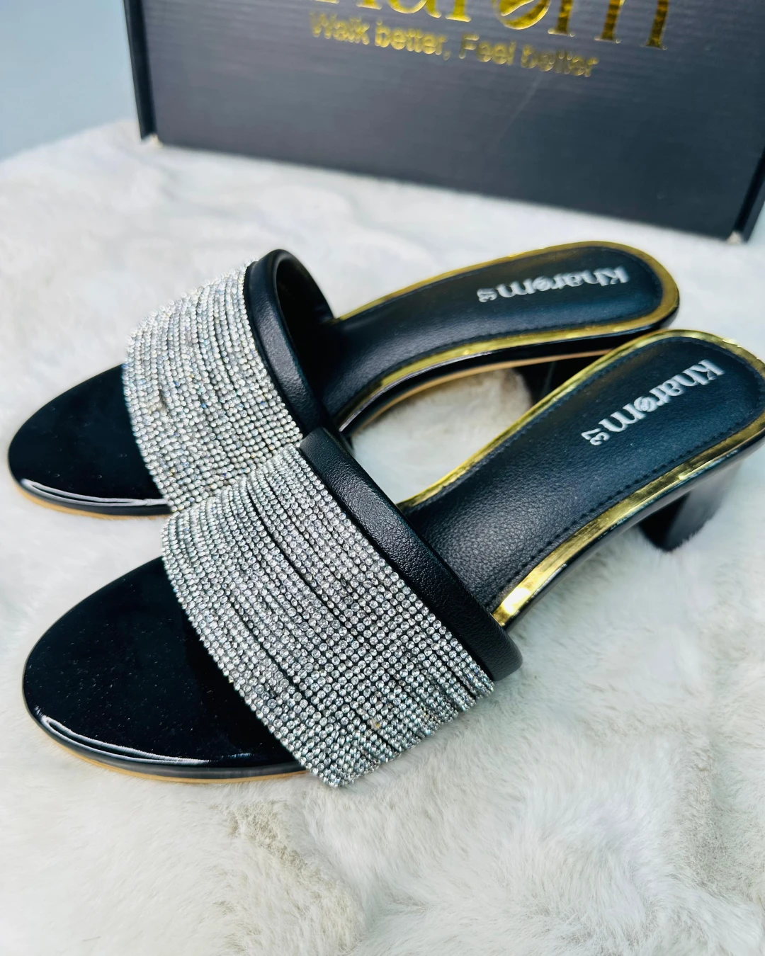 Starry Night Shimmer Mules