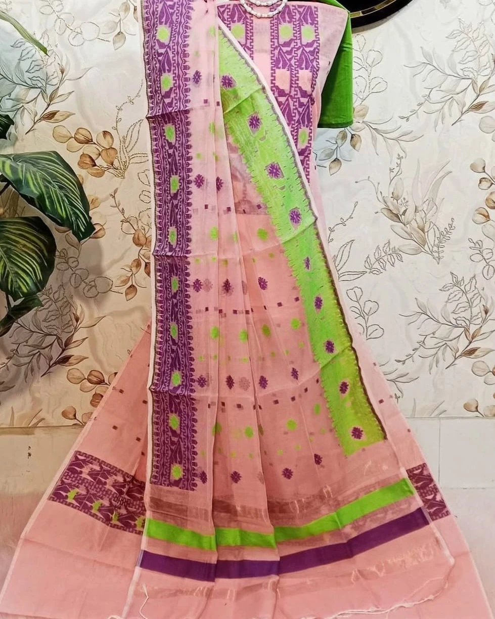 Rose Meadow Tangail Tencel Jamdani