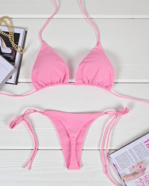 China Imported Solid Color Bikini Set