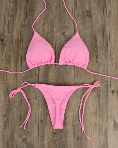 China Imported Solid Color Bikini Set