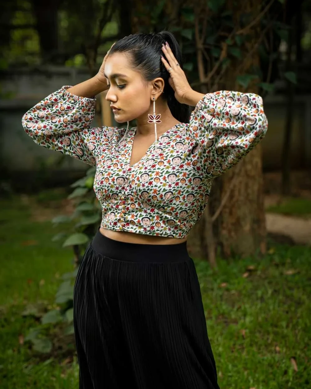 In the garden crop top